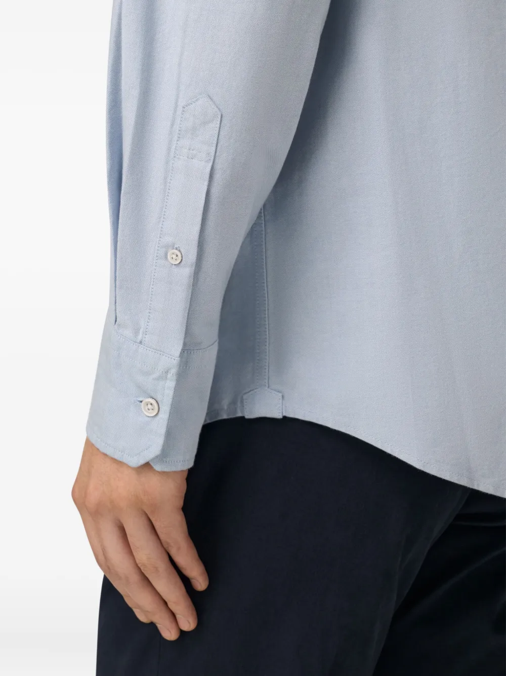 Boggi Milano Oxford overhemd met borstzak Blauw