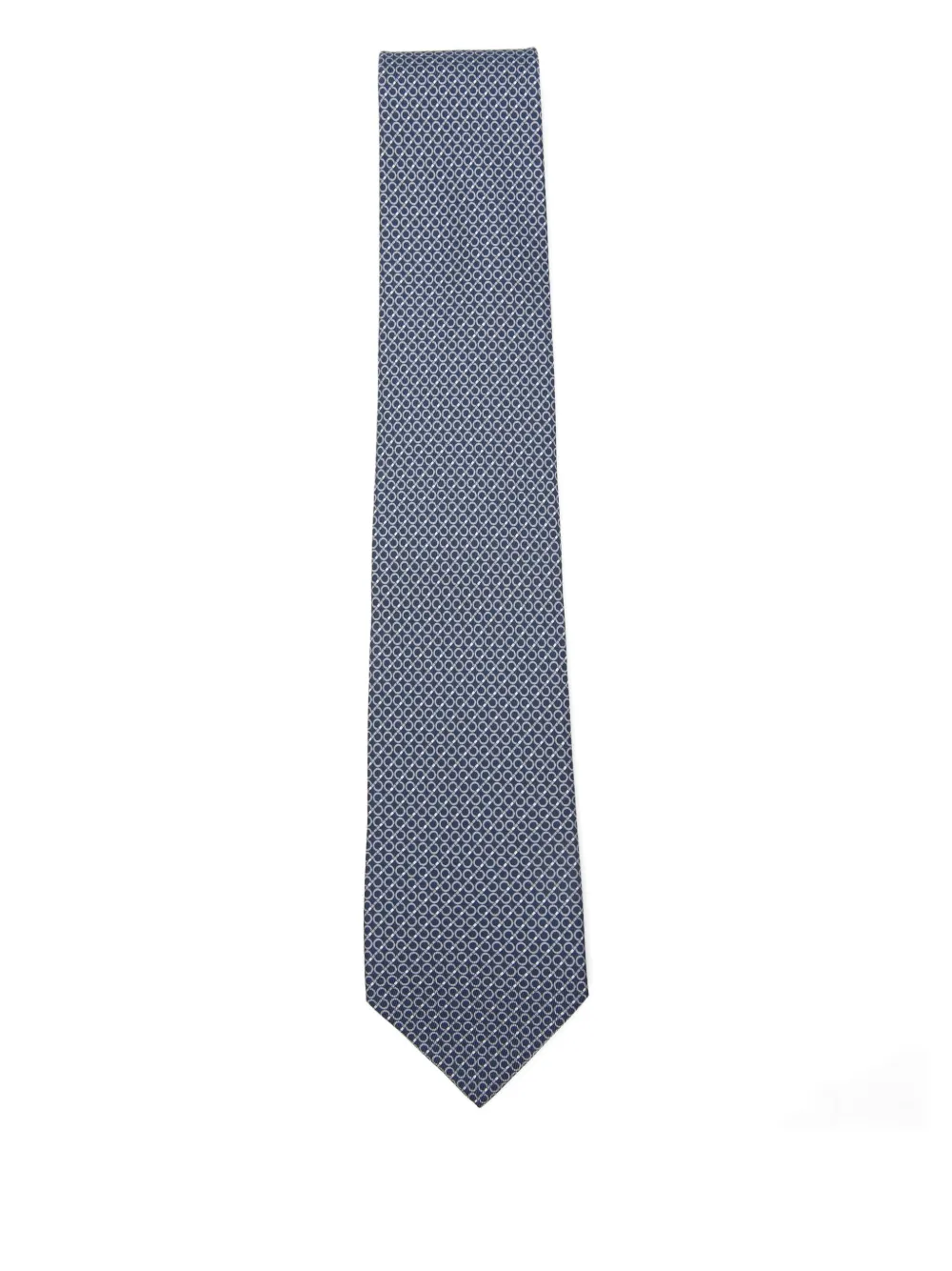 Ferragamo patterned tie - Blu