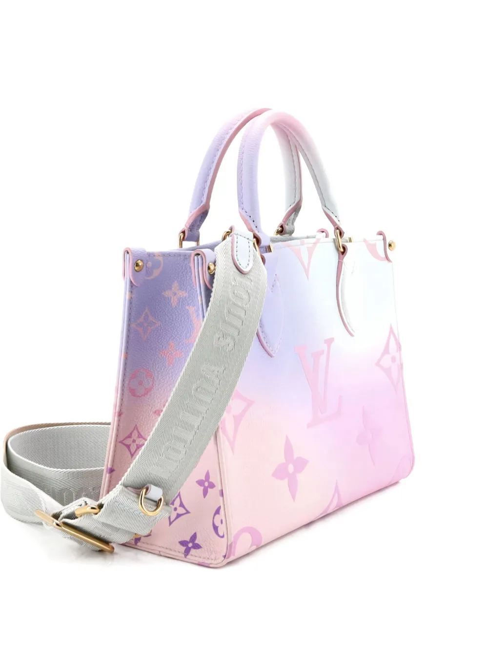 Pre-owned Louis Vuitton Onthego Tote Spring In The City Monogram Giant Canvas Pm Shoulder Bag