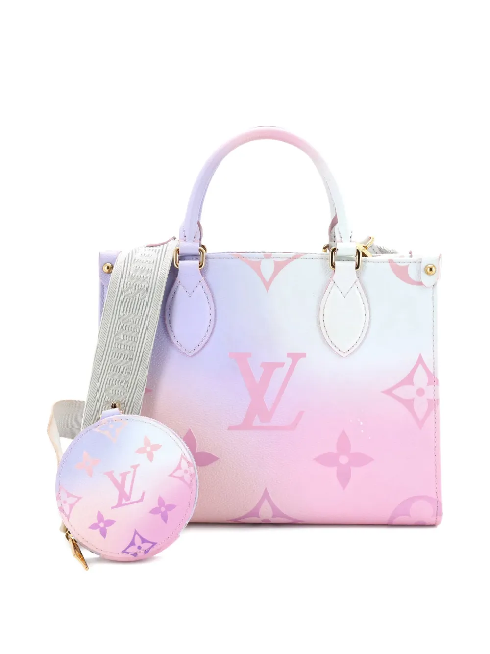 Pre-owned Louis Vuitton Onthego Tote Spring In The City Monogram Giant Canvas Pm Shoulder Bag