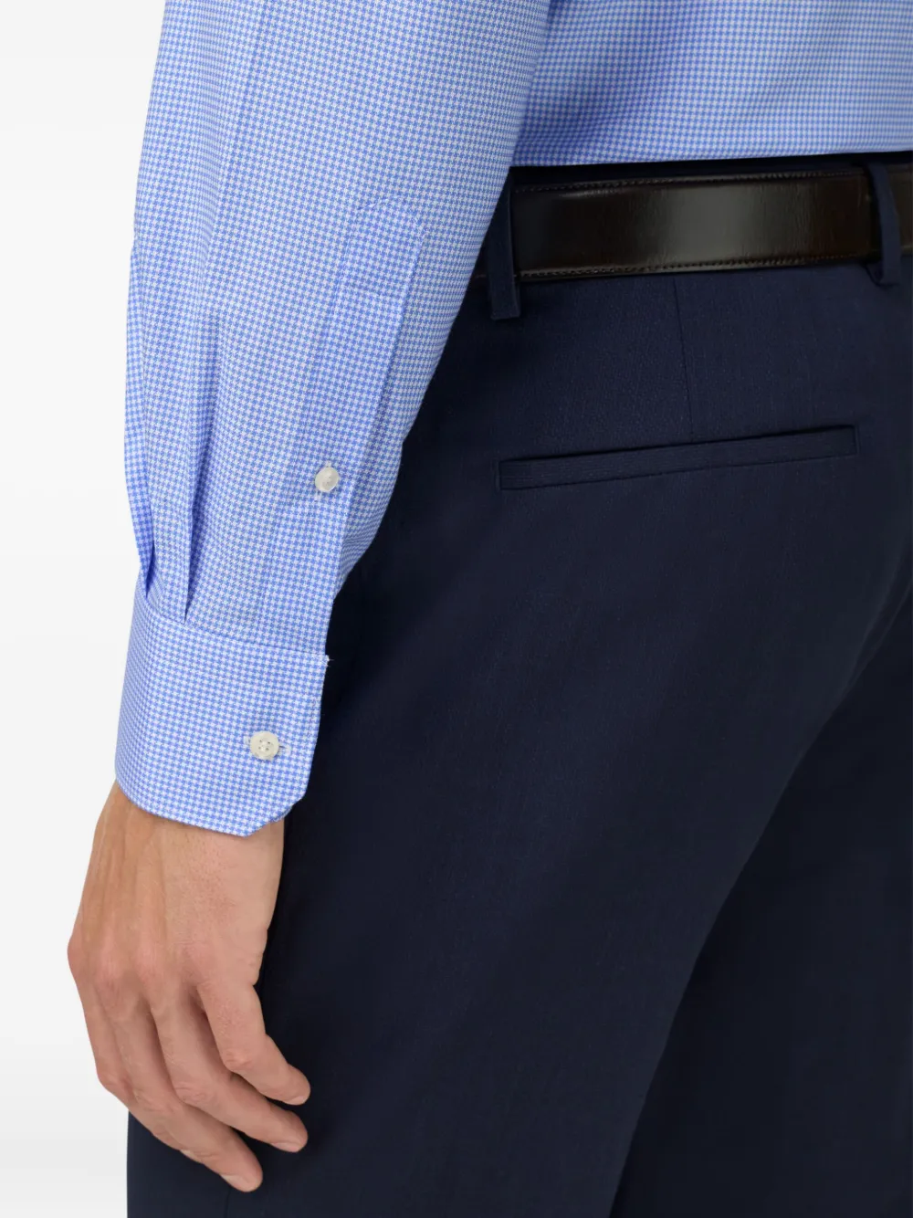 Houndstooth Cotton Shirt