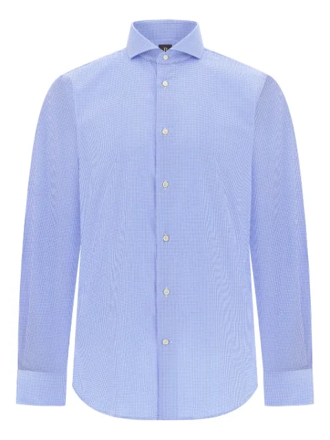 Boggi Milano houndstooth cotton shirt