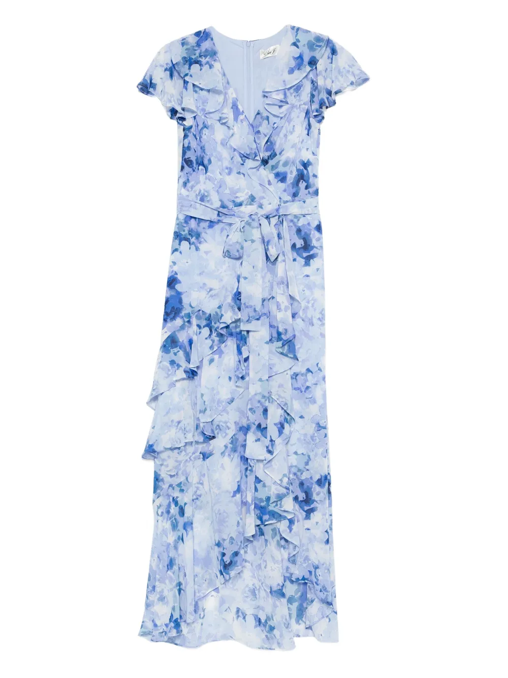 ELIZA J ruffled floral dress - Blu