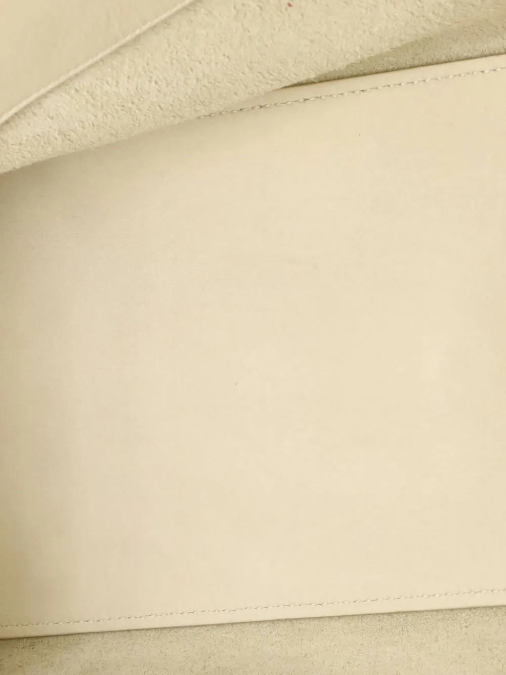Pre-owned Saint Laurent Classic Y Cabas Leather Small Satchel In White