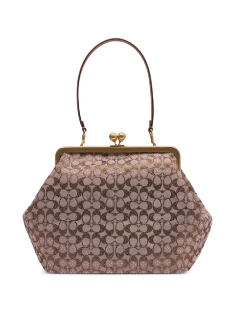 Coach Large Kisslock clutch bag