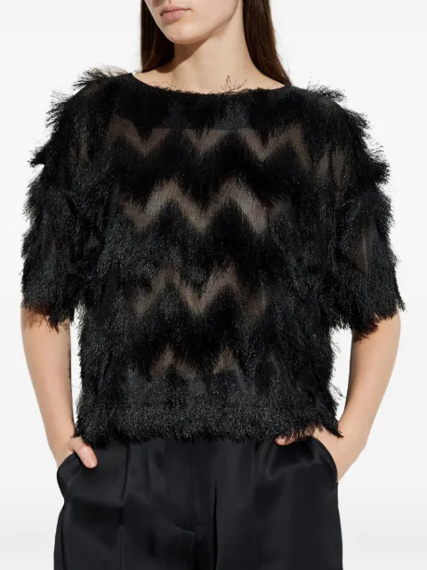 MUNTHE Rossi fringed blouse