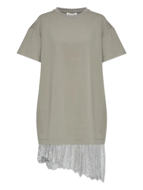 MUNTHE vestido corto con ribete de encaje
