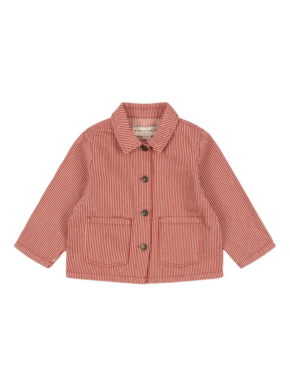 Konges Sløjd striped-pattern jacket | Red | Image 1