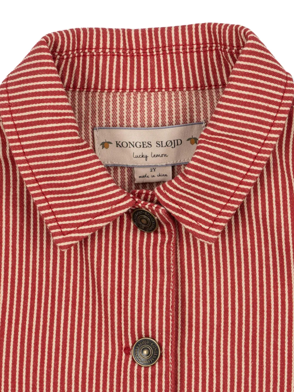  Konges Sløjd Striped-pattern Jacket - Red 