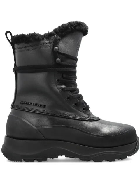 Canada Goose fur-trim lace-up boots