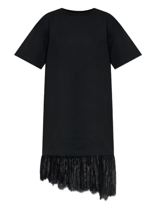 Munthe Lace-trimmed T-shirt Dress - Black