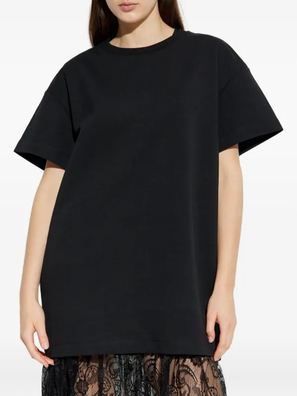 Munthe Lace-trimmed T-shirt Dress - Black Munthe Lace-trimmed T-shirt Dress - Black