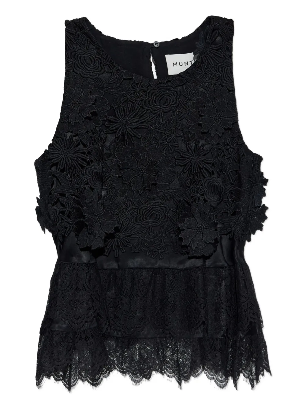Munthe Floral-lace Blouse In Black