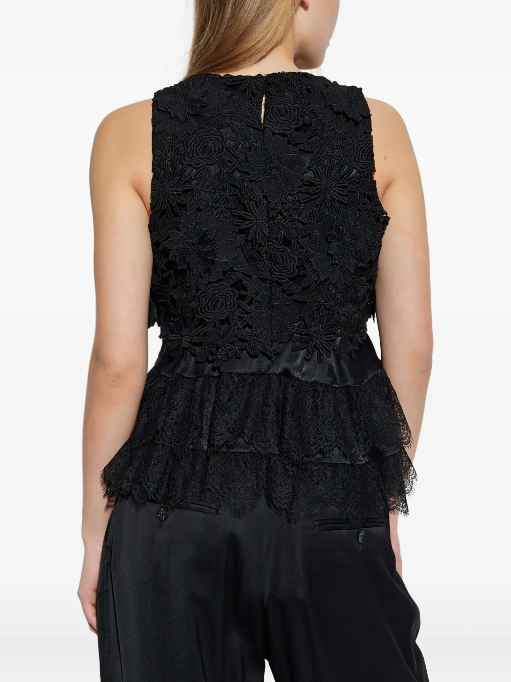Munthe Floral-lace Blouse In Black