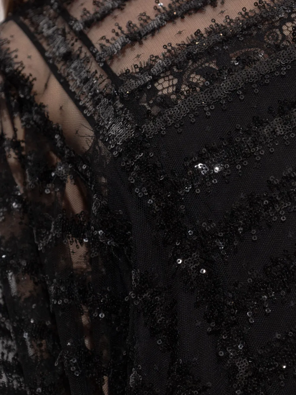 MUNTHE Risso mini-jurk met pailletten Zwart