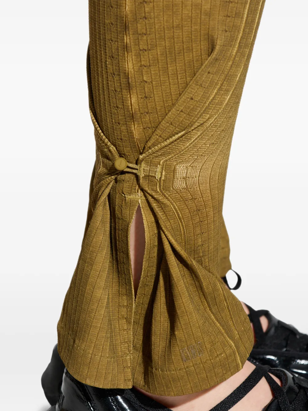 Nike x KNWLS geribbelde legging met uitgesneden details Bruin