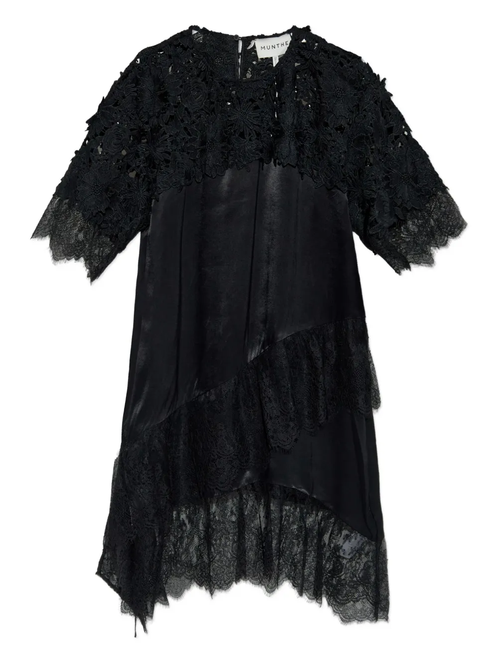 MUNTHE Rada lace-panel dress | Black | Image 1