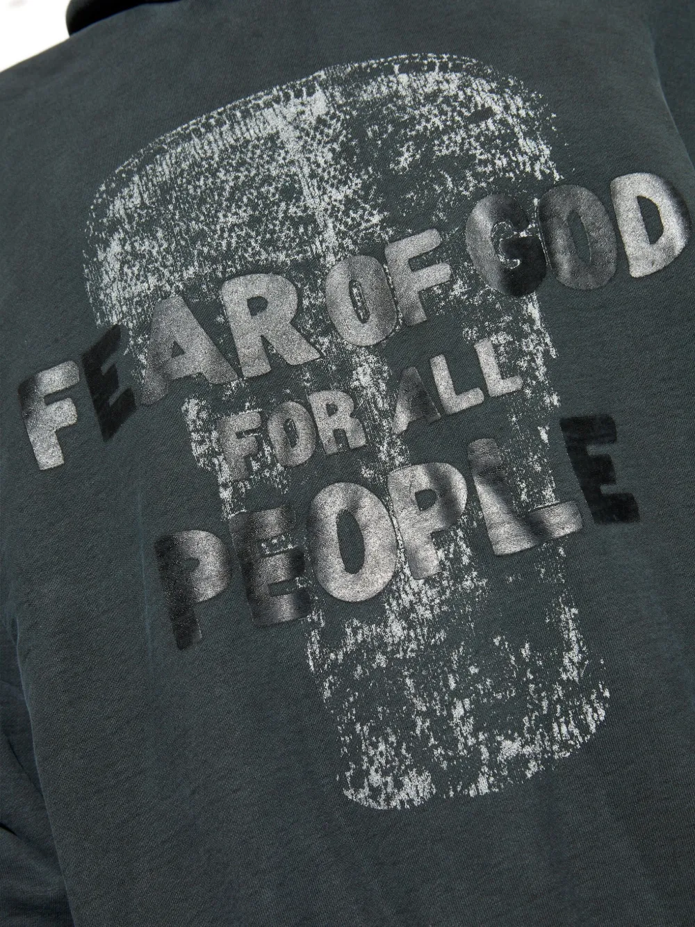 Fear Of God Graphic-print Hoodie In Gray