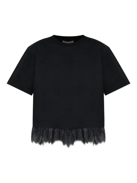 MUNTHE Rach lace-trim T-shirt