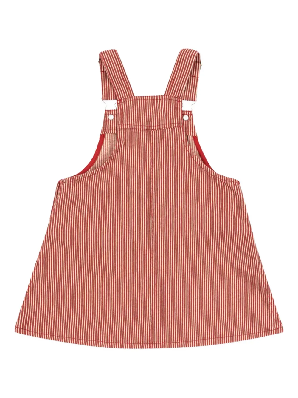Konges Sløjd Luc Spencer striped-pattern dress - Rood