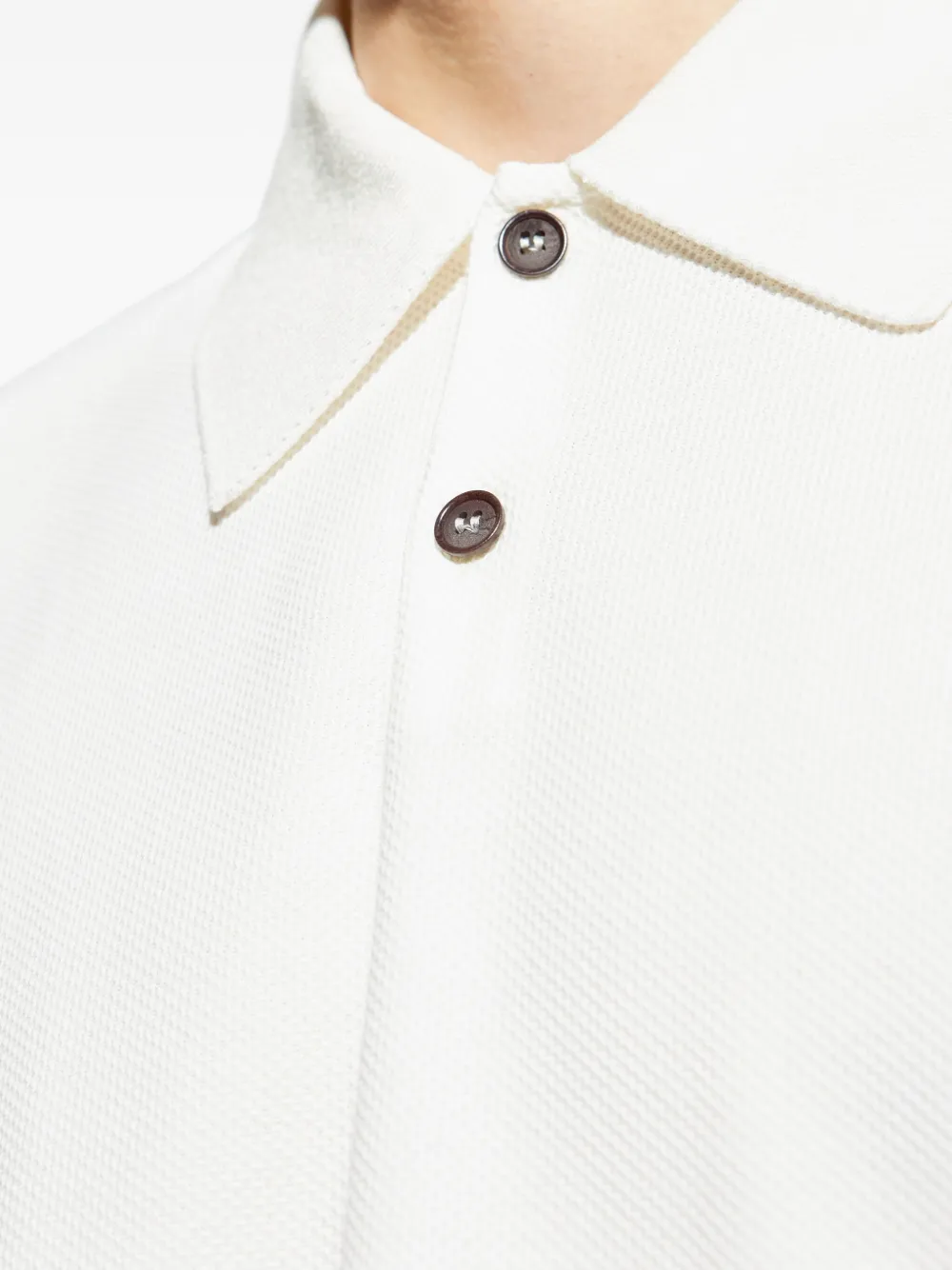 Giorgio Armani Poloshirt met korte mouwen Beige