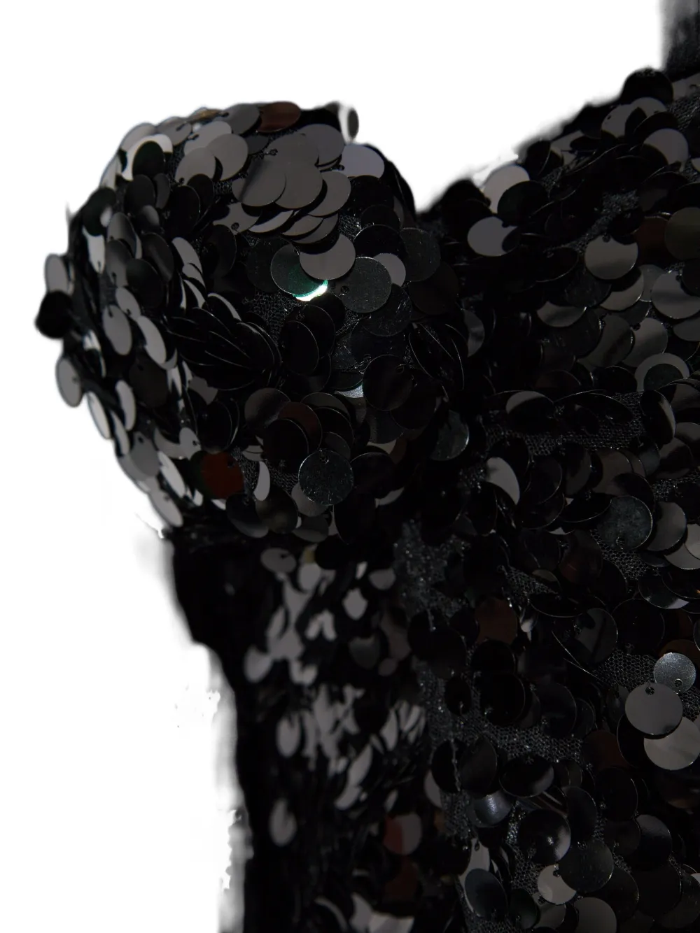 ROTATE BIRGER CHRISTENSEN Maxi-jurk met geknoopt detail en pailletten Zwart