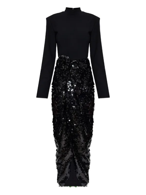knee length dresses for ladies Rotate Women's Sequins Maxi Slip Dress main image 0