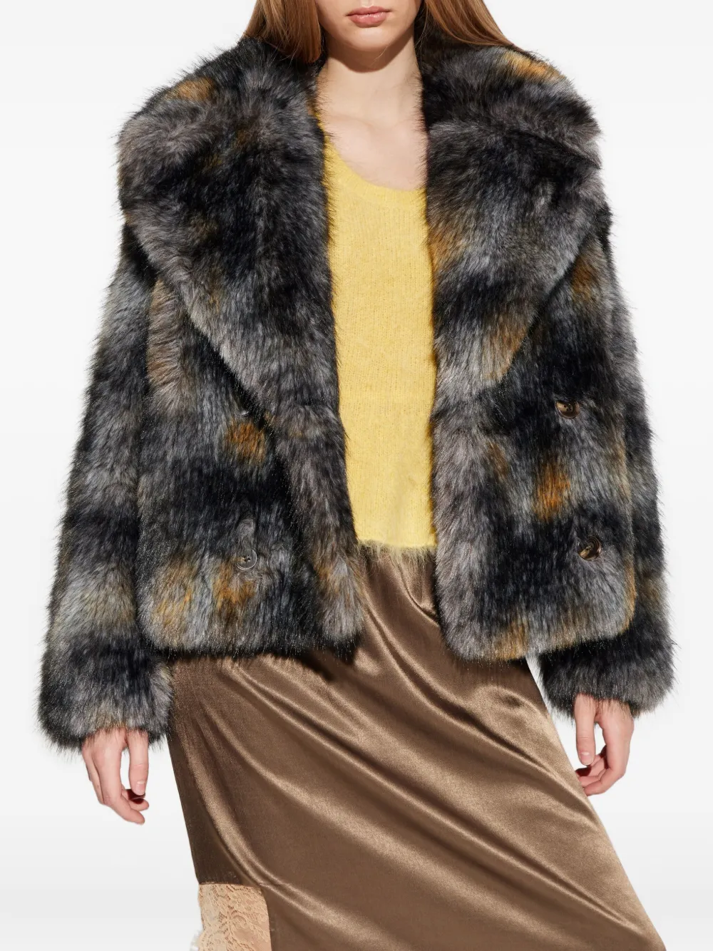 MUNTHE Jas met knopen Grijs