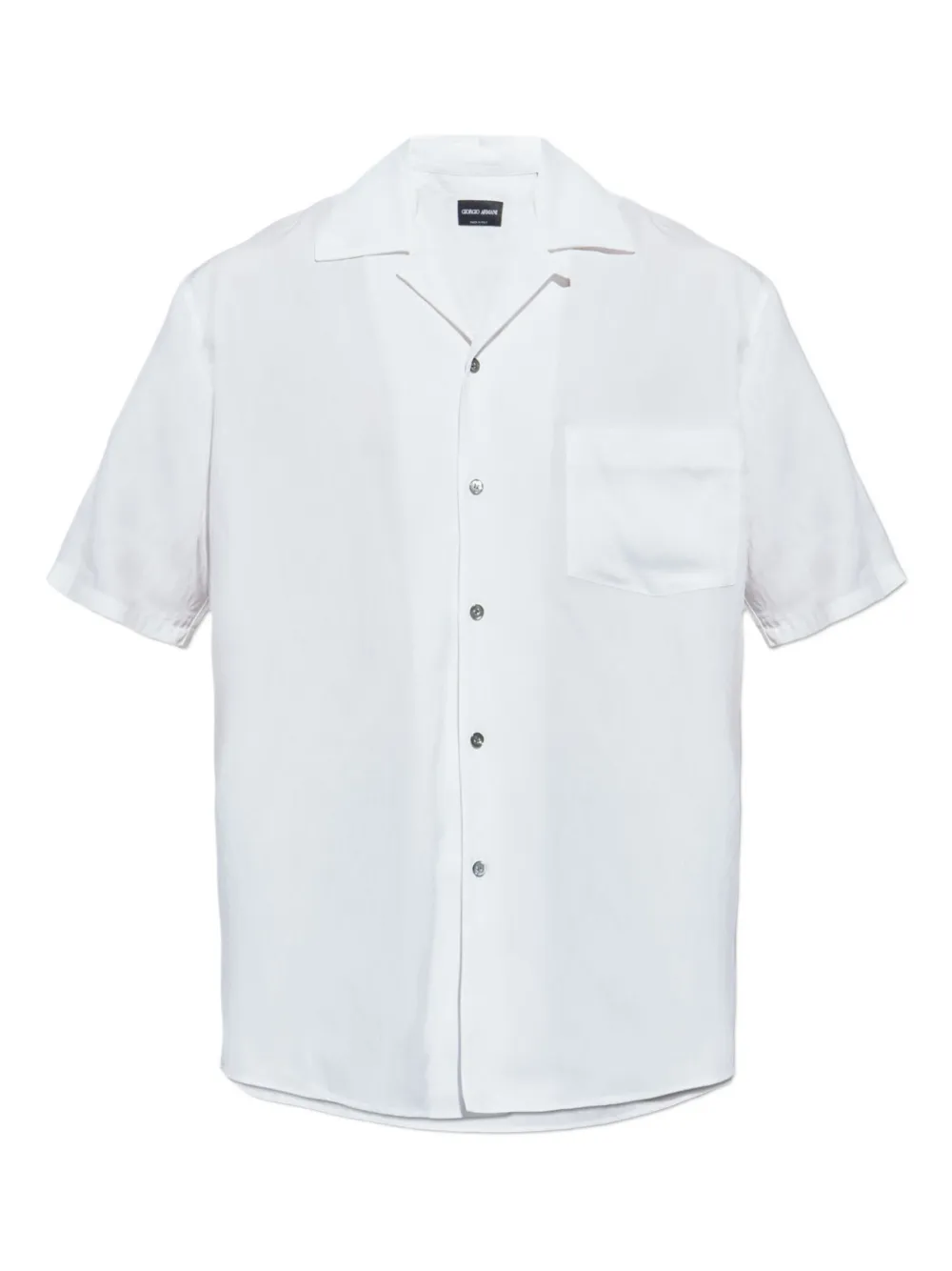 Giorgio Armani pocket short-sleeve shirt - Bianco
