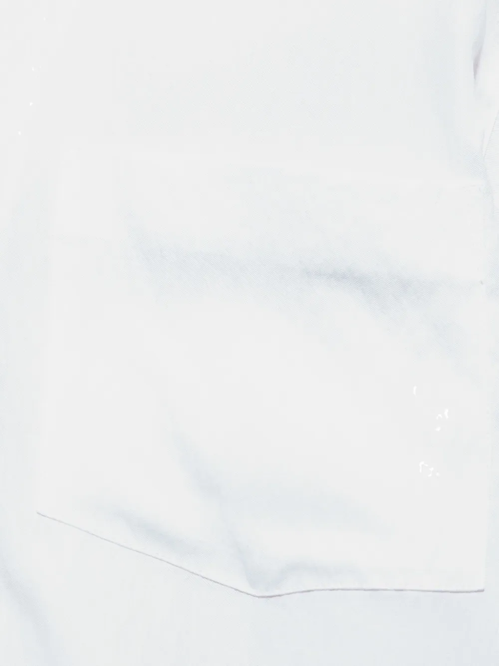 Giorgio Armani Overhemd met korte mouwen en zak Wit