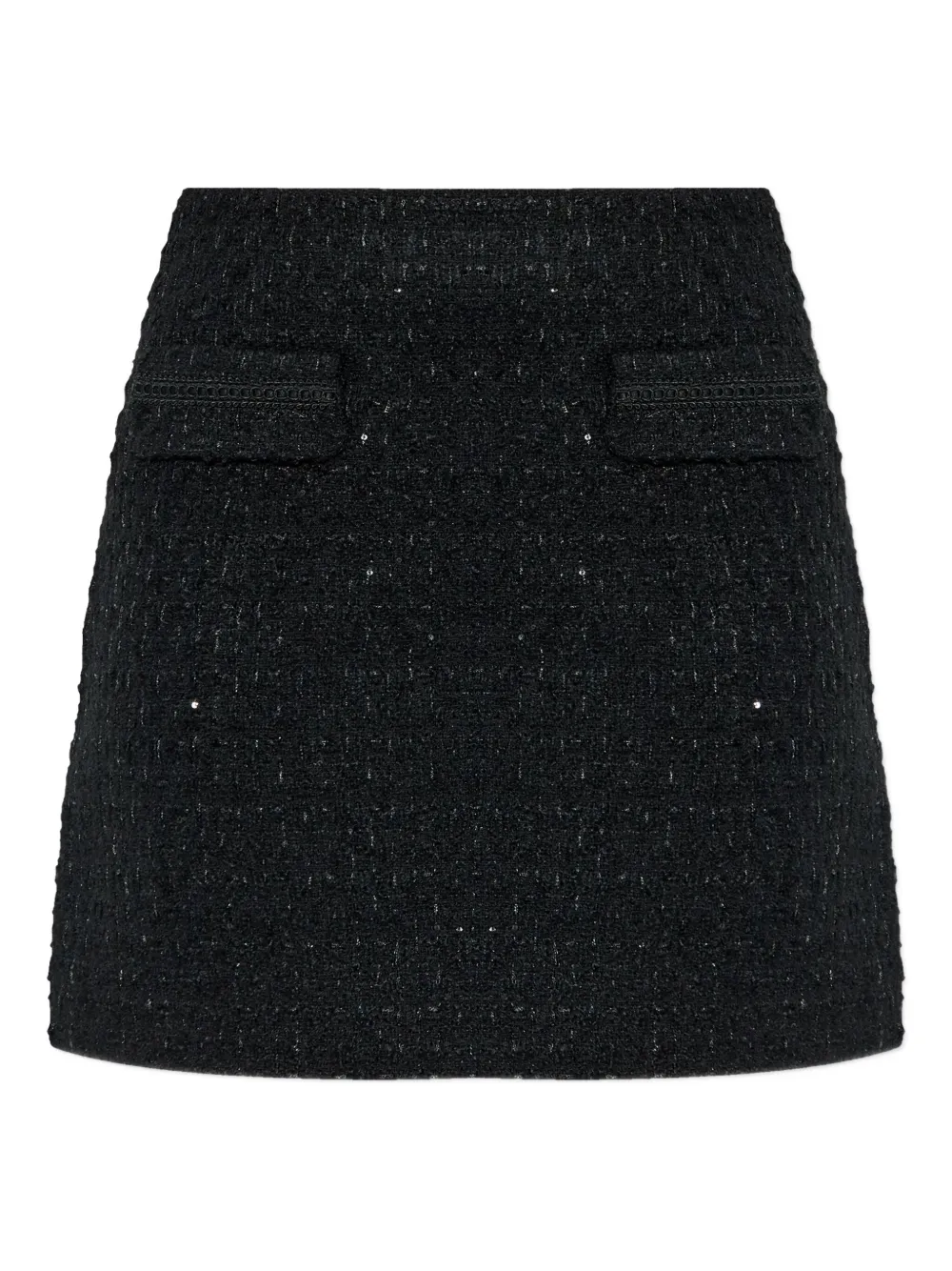Gestuz Gzkeiko tweed mini skirt - Nero