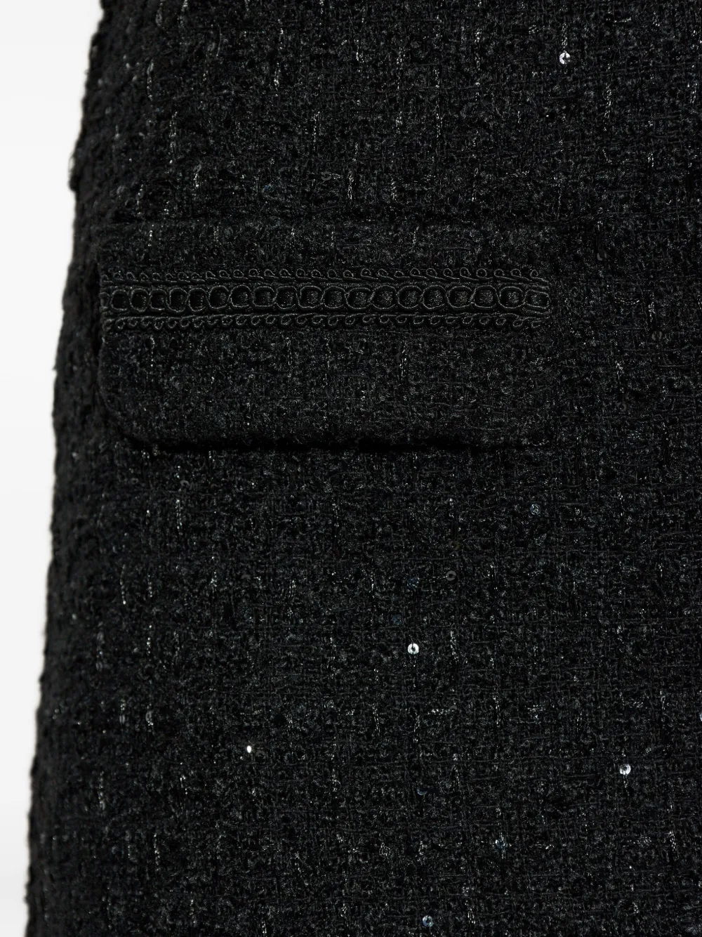 Gestuz Gzkeiko tweed mini-rok Zwart