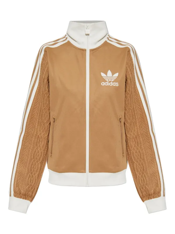 adidas ジップアップジャケットブラウン ベージュ Buy adidas Brown Designed for Training Full-Zip Track Jacket from