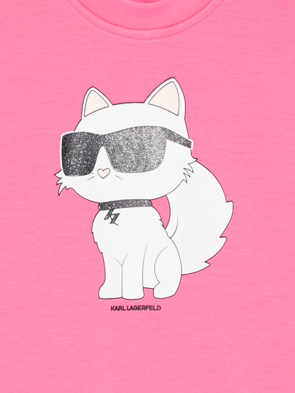 Karl Lagerfeld Kids Jurk met print Roze