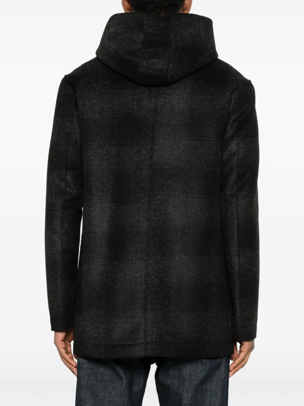 Colmar Hooded Zip Coat In Black