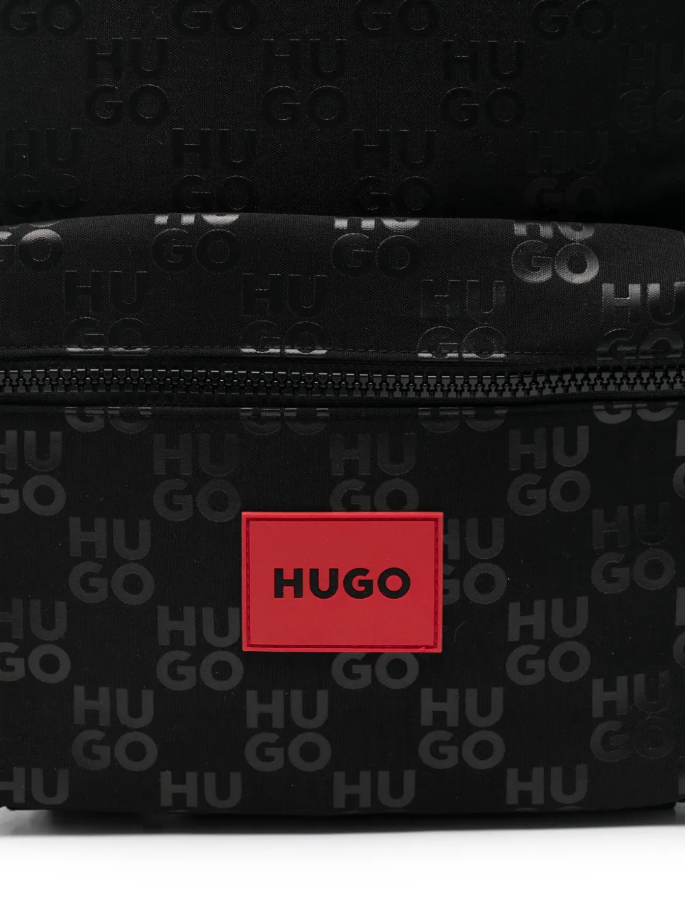 HUGO KIDS Rugzak met logoprint Zwart