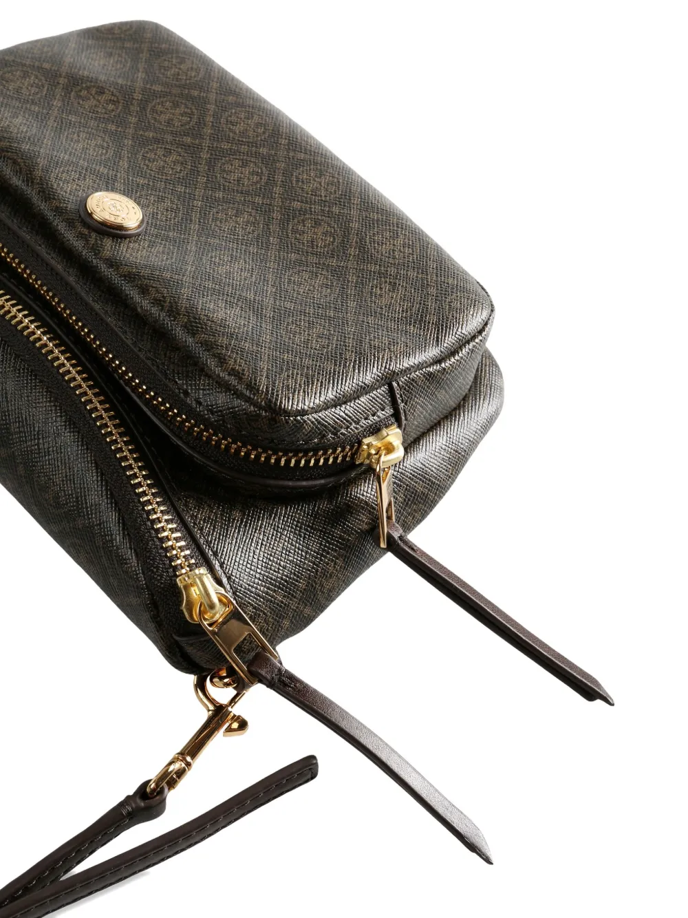 Tory Burch Heuptas met monogram Bruin