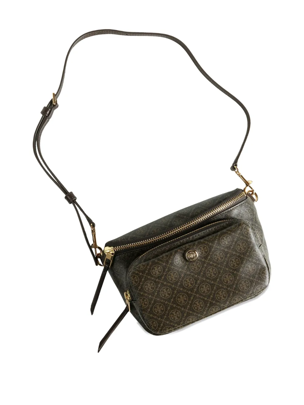 Tory Burch zip monogram belt bag - Bruin