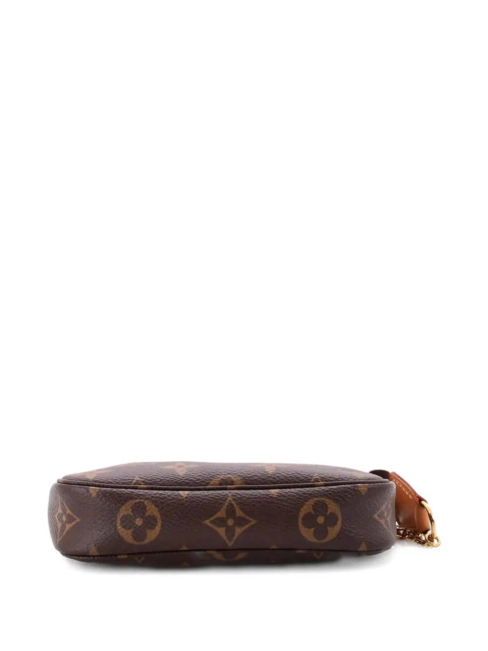 Pre-owned Louis Vuitton Pochette Accessoires Monogram Canvas Mini Clutch Bag In Brown
