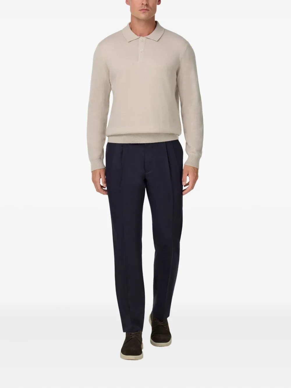 Boggi Milano Plooibroek - Blauw
