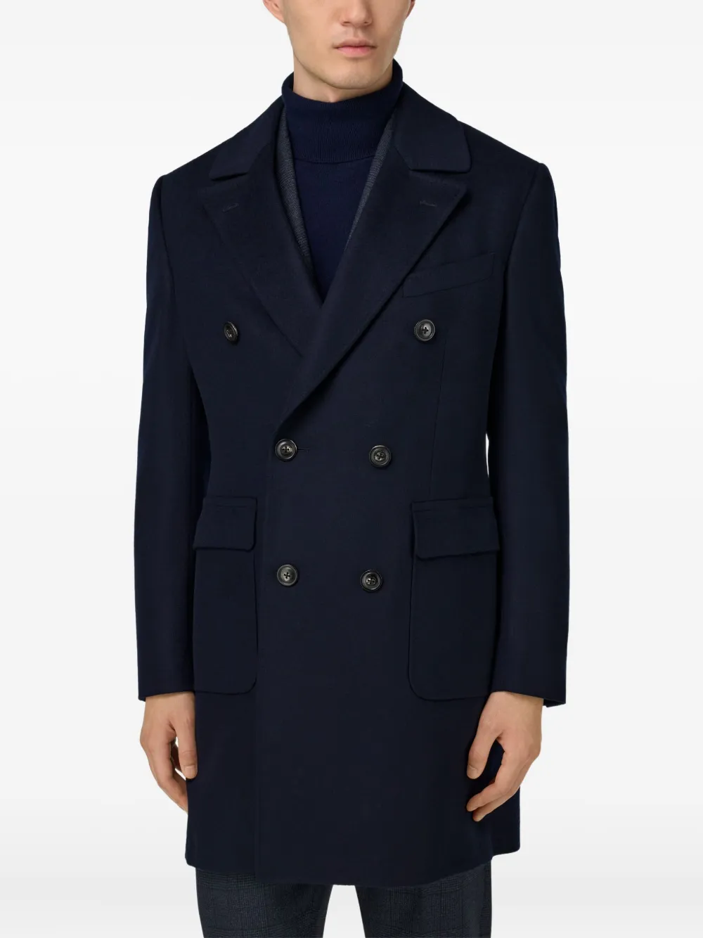 Boggi Milano Jas met dubbele rij knopen Blauw