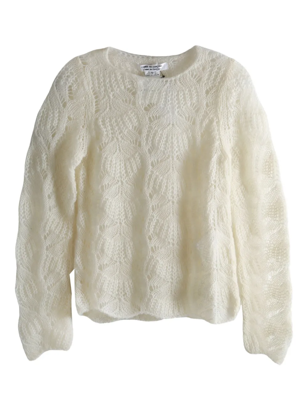 Comme Des Garçons Comme Des Garçons openwork sweater - Bianco