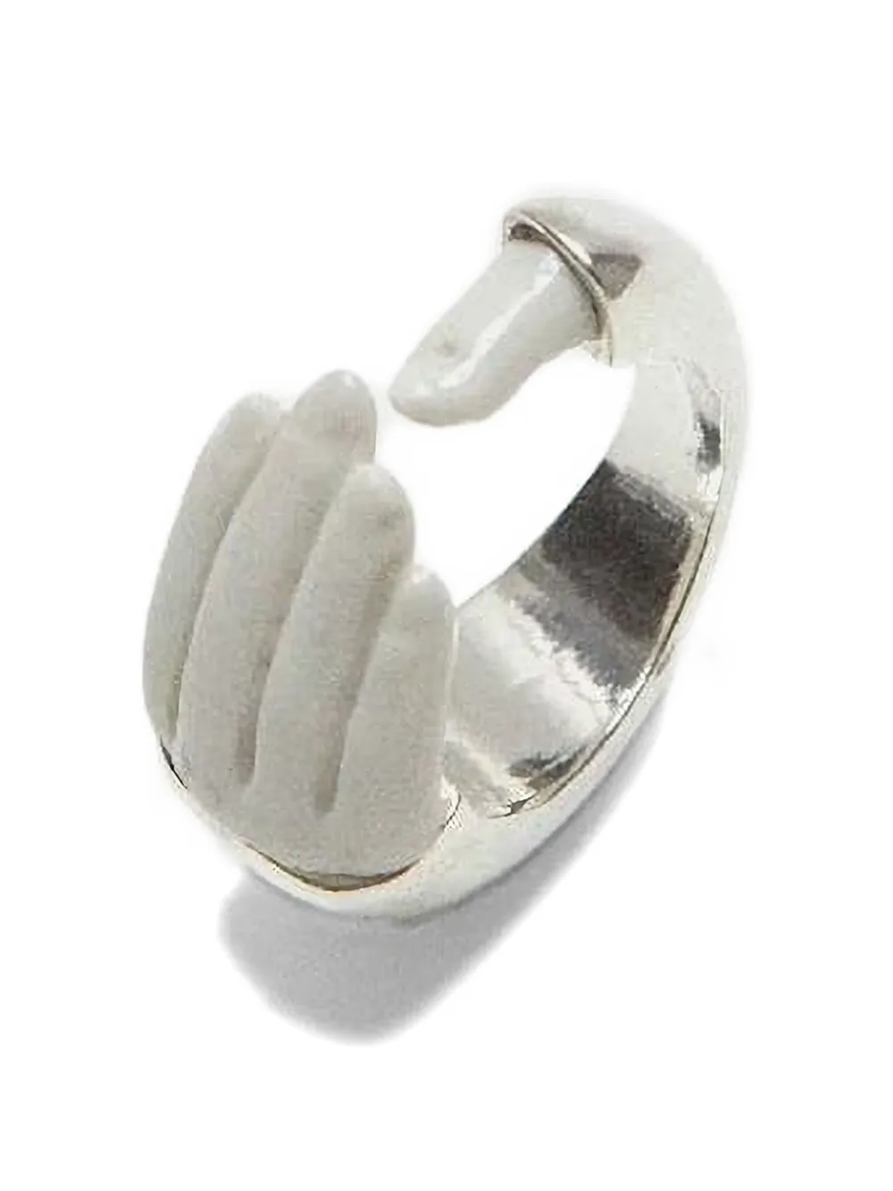Andres Gallardo Hand Grab ring - Zilver