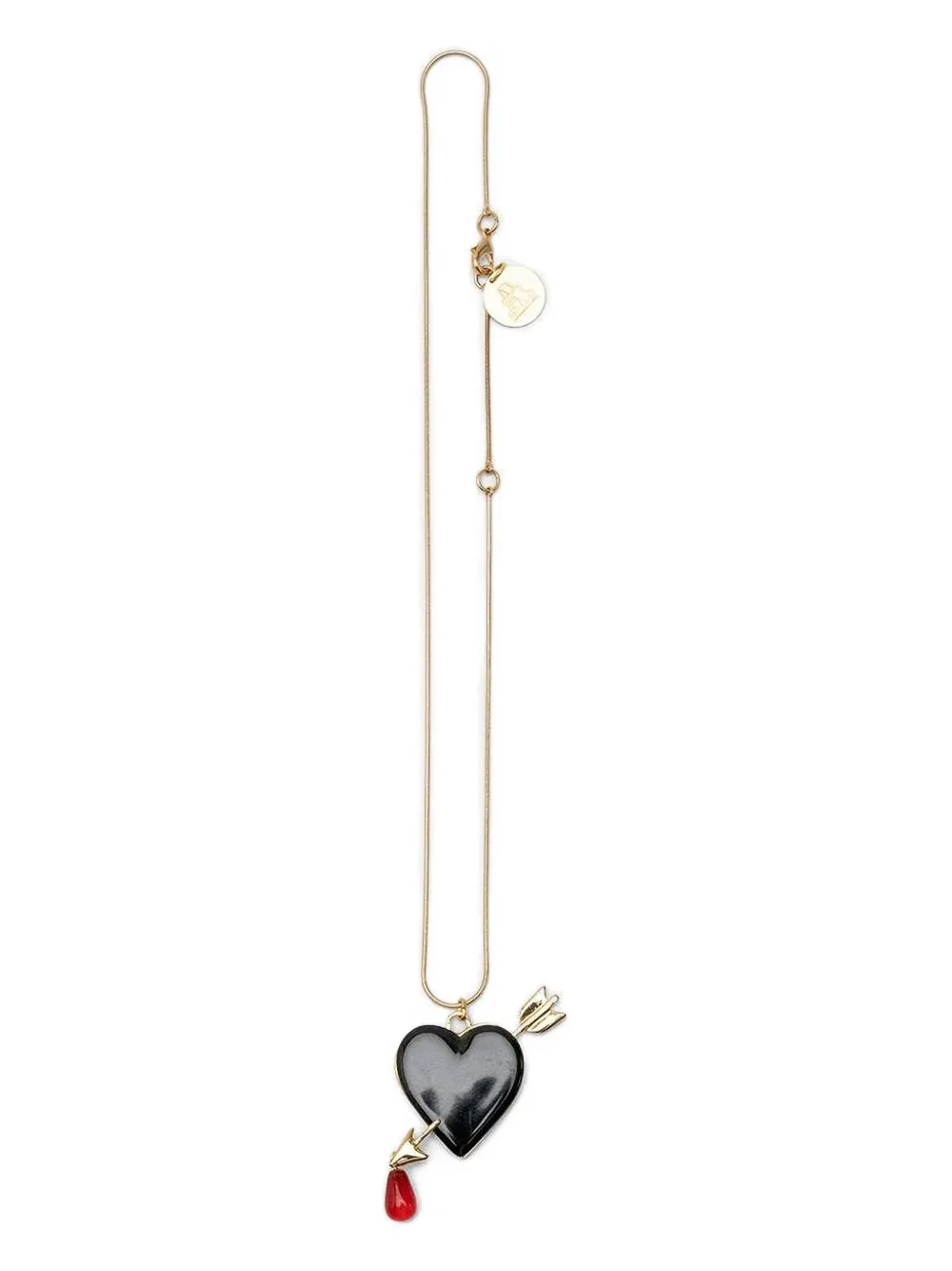 Andres Gallardo Heart-pendant Necklace In Black