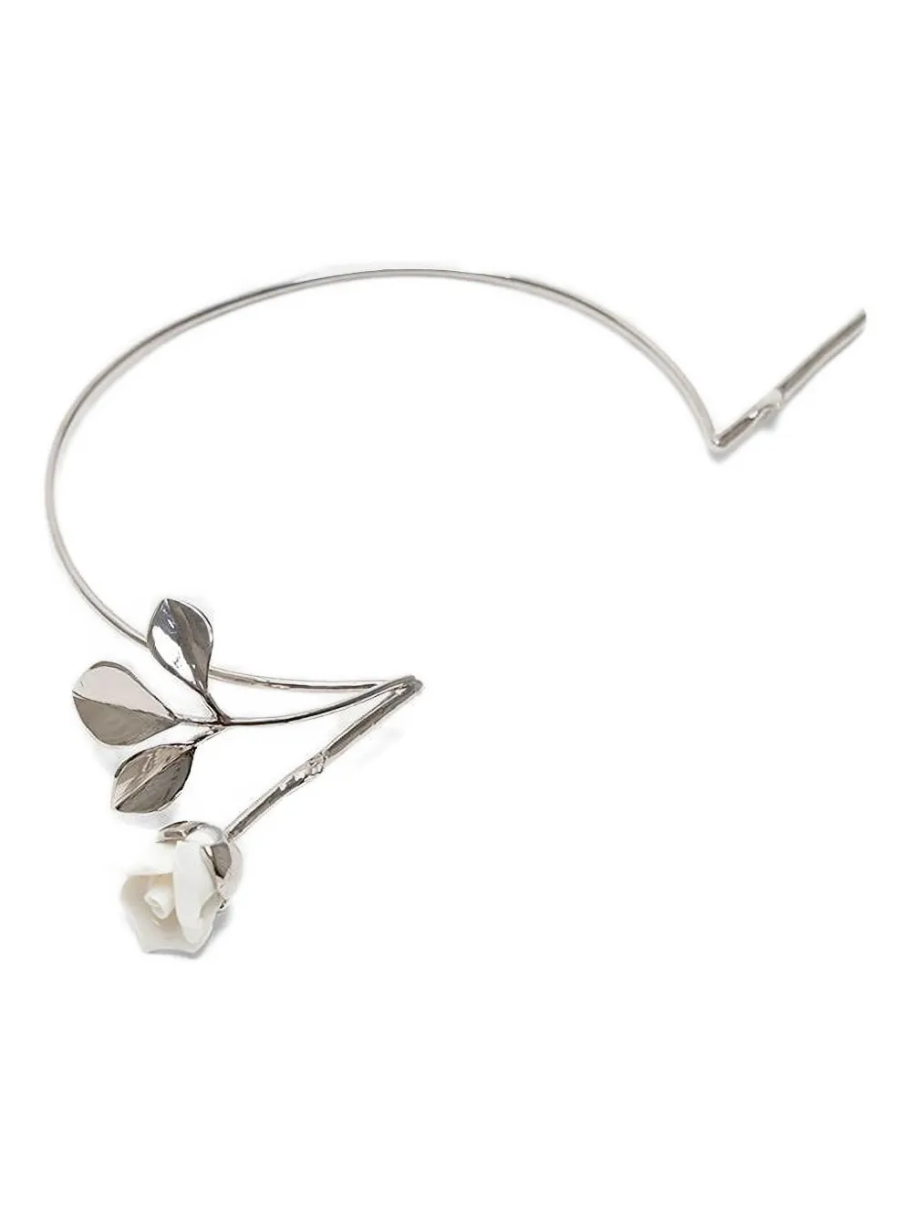 Andres Gallardo Rosebud Cross choker | Silver | Image 1