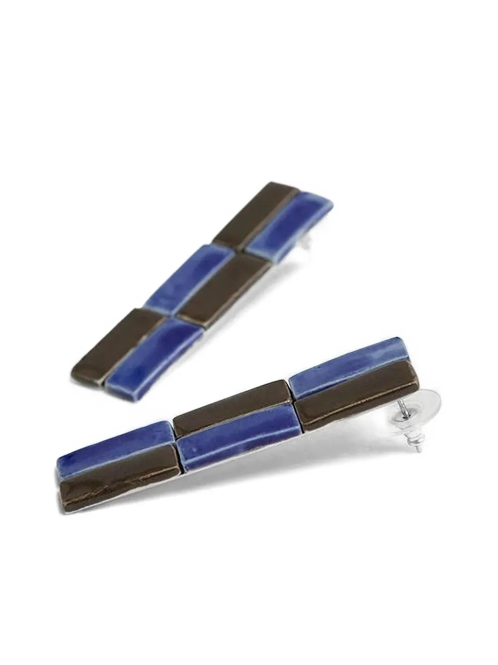 Andres Gallardo Tile oorbellen - Blauw