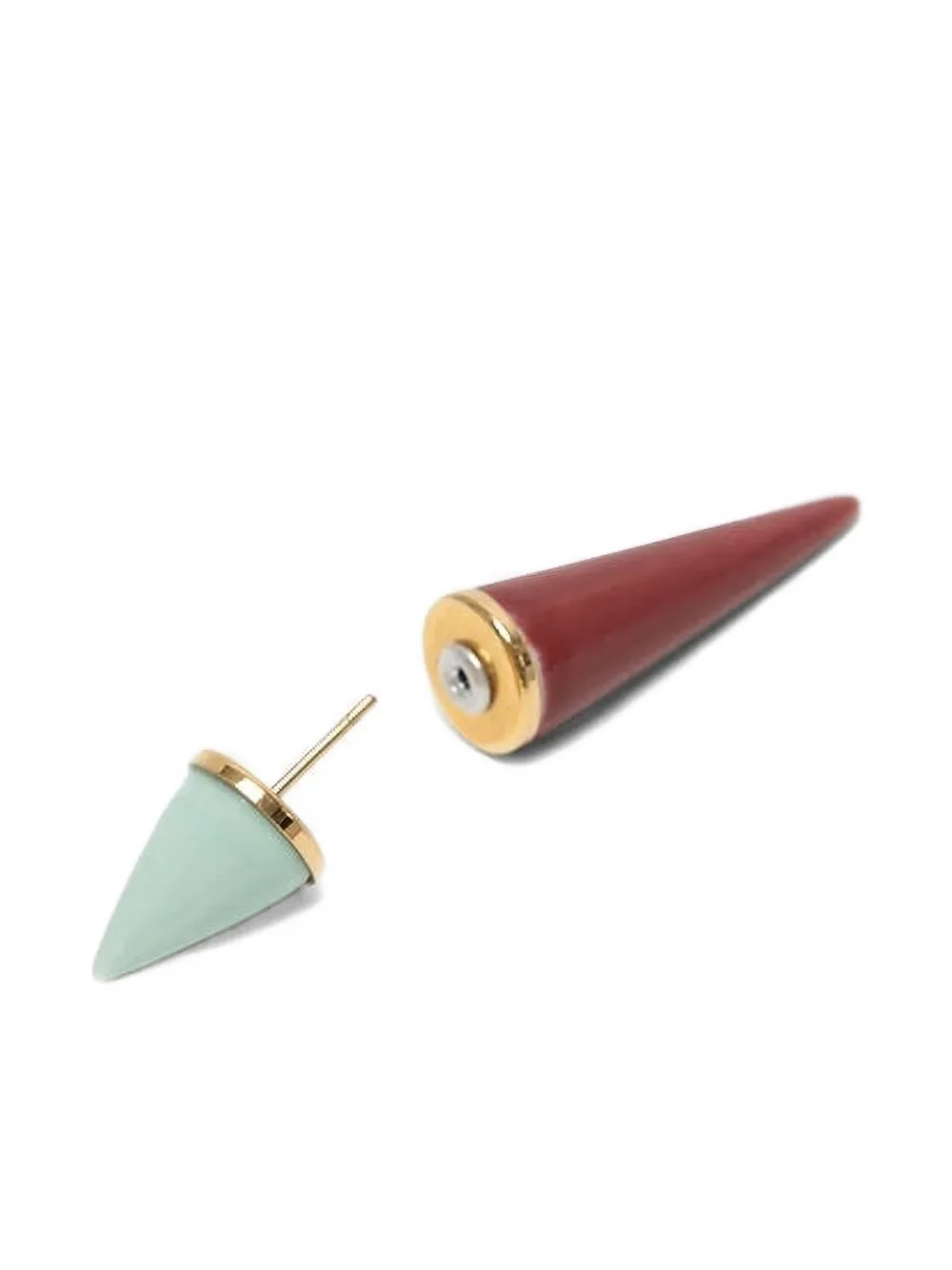 Andres Gallardo Mix Spike enkele oorbel - Rood