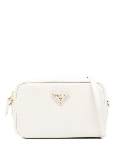 Prada logo plaque satchel