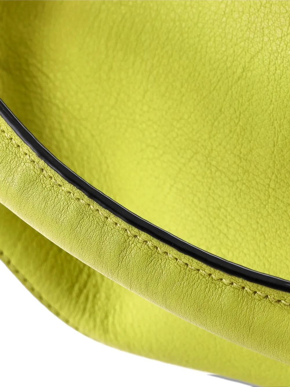 Pre-owned Loewe Puzzle Bag Leather Medium Shoulder Bag In Yellow