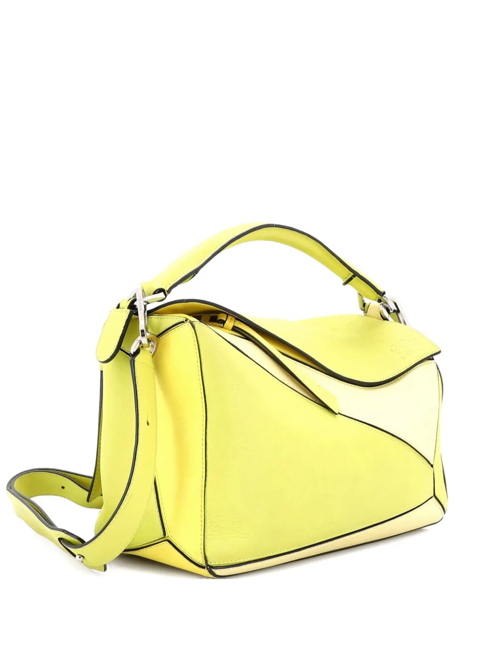 Loewe Pre-Owned Puzzle Bag Leather Medium shoulder bag - イエロー